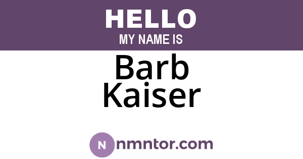 Barb Kaiser