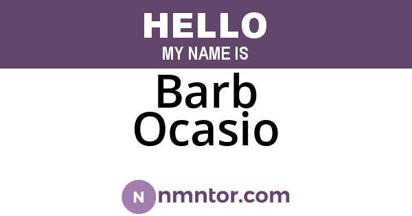 Barb Ocasio