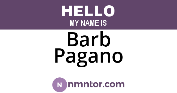 Barb Pagano