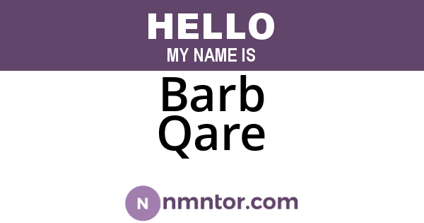 Barb Qare