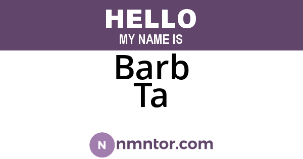 Barb Ta
