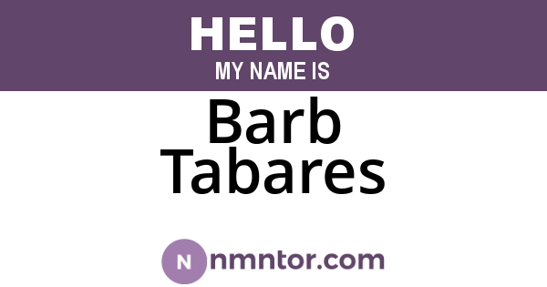 Barb Tabares