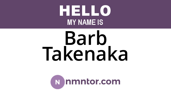 Barb Takenaka