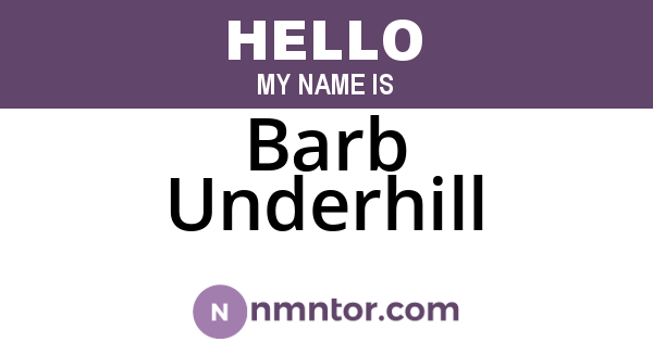 Barb Underhill