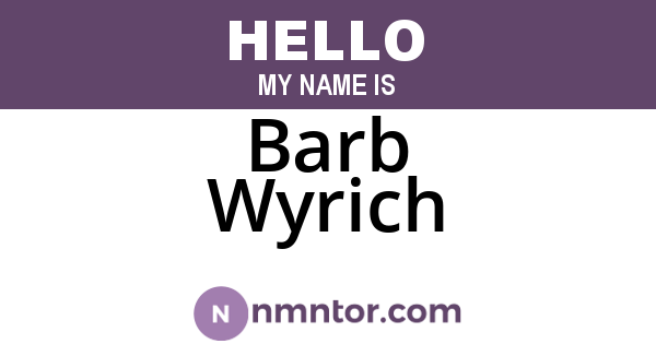 Barb Wyrich