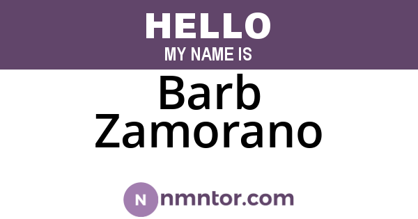 Barb Zamorano
