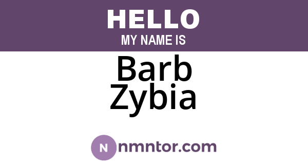 Barb Zybia