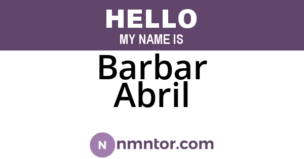 Barbar Abril