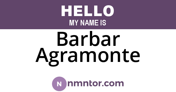 Barbar Agramonte