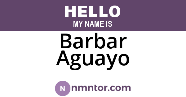 Barbar Aguayo