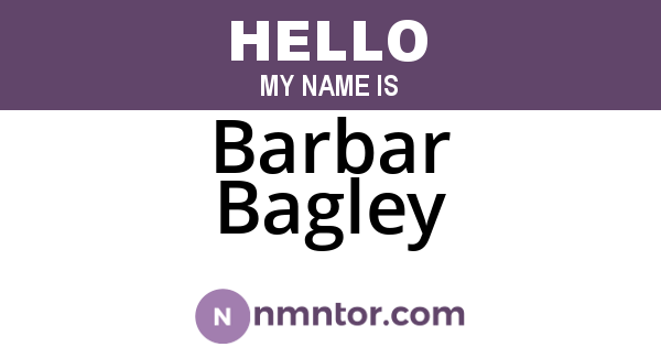 Barbar Bagley