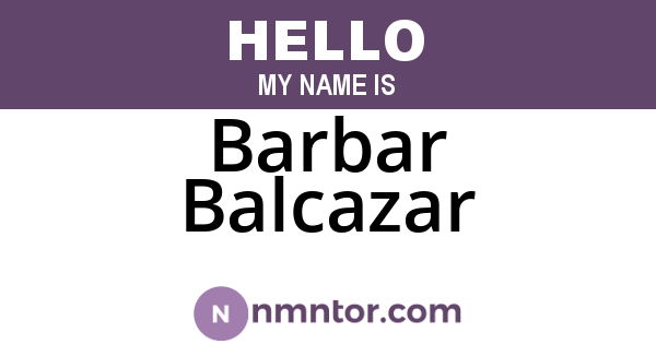 Barbar Balcazar