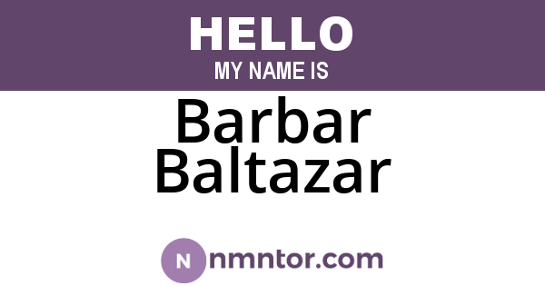 Barbar Baltazar