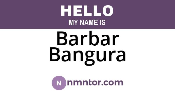 Barbar Bangura