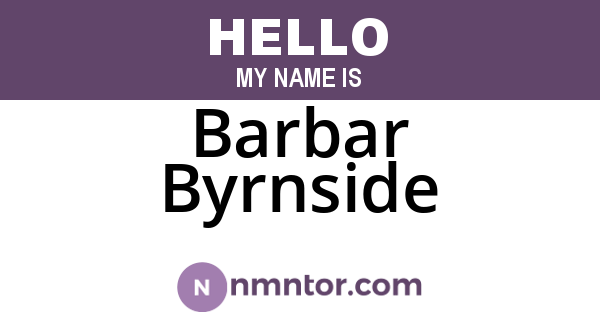 Barbar Byrnside