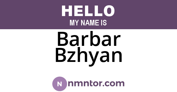 Barbar Bzhyan