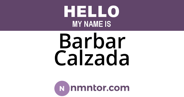 Barbar Calzada