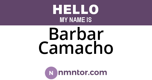 Barbar Camacho