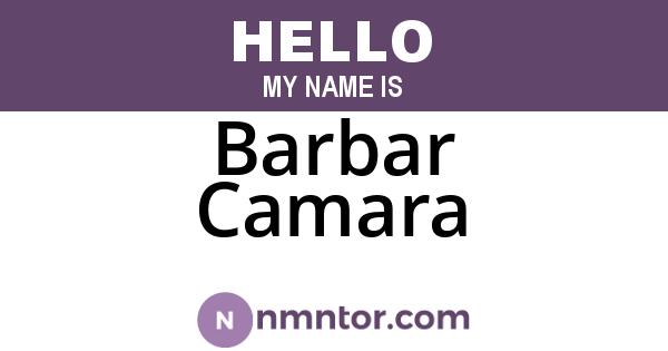 Barbar Camara