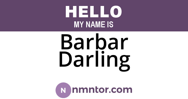Barbar Darling