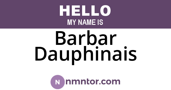 Barbar Dauphinais