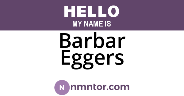 Barbar Eggers