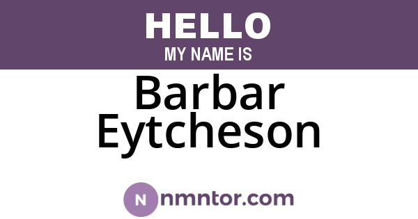 Barbar Eytcheson