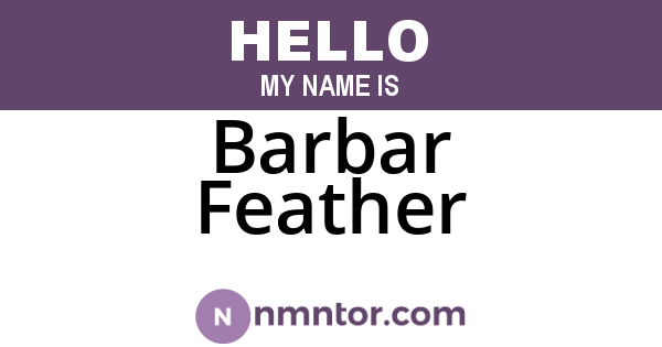 Barbar Feather