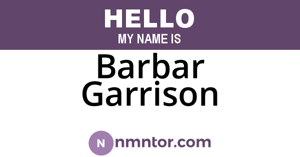 Barbar Garrison