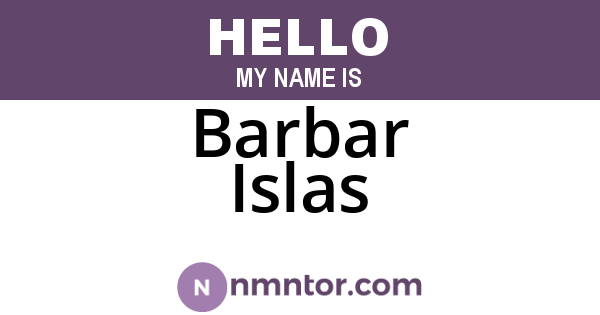 Barbar Islas