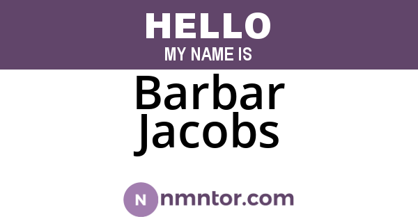 Barbar Jacobs