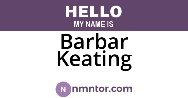 Barbar Keating