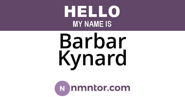 Barbar Kynard
