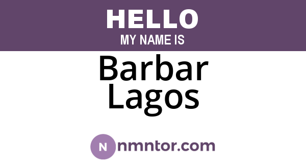Barbar Lagos