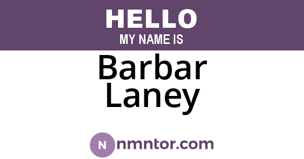 Barbar Laney