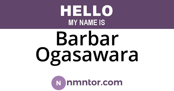 Barbar Ogasawara