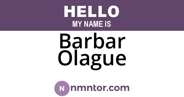Barbar Olague