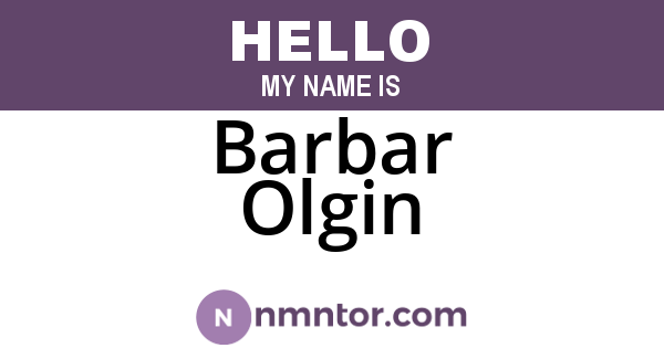 Barbar Olgin