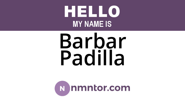 Barbar Padilla
