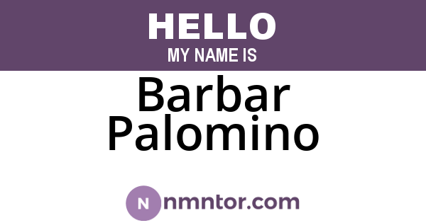 Barbar Palomino
