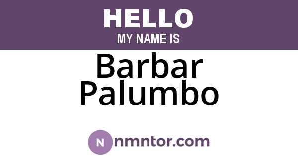 Barbar Palumbo