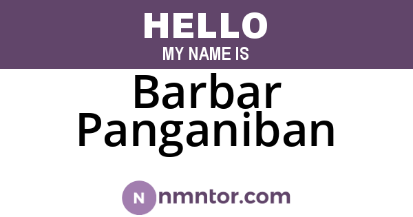 Barbar Panganiban