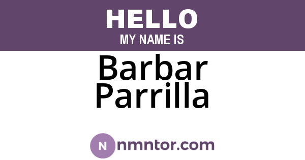Barbar Parrilla
