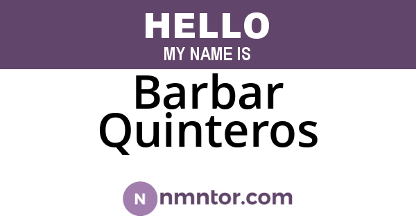 Barbar Quinteros