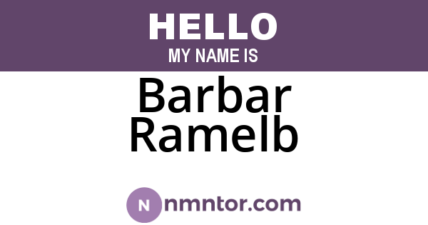 Barbar Ramelb