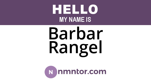 Barbar Rangel