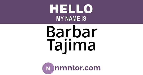 Barbar Tajima
