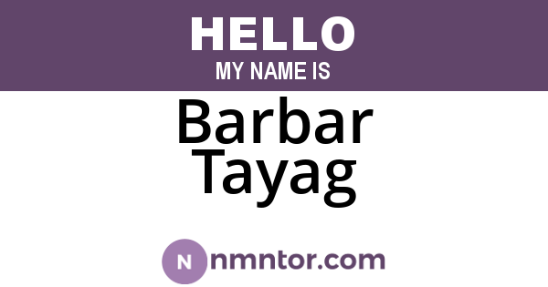 Barbar Tayag