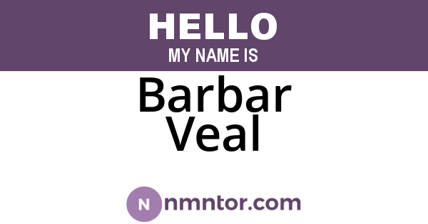 Barbar Veal