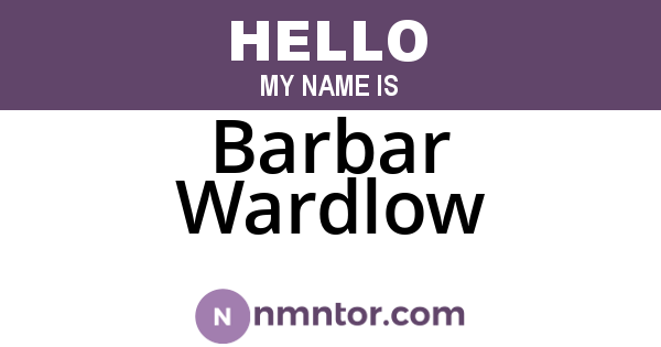 Barbar Wardlow